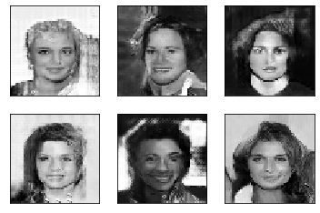 Image of 6 generated faces
